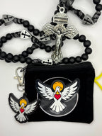 Uplifting Lil Holy Spirit KeyChain.  Acrylic and Resine Small Key Chain