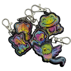 VBS Rainforest Buddies Pop Art Keychain – 1 Keychain Set / Engraved Logo or note