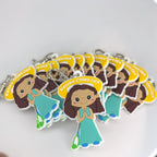 Bundle of Joy: 12 Pcs KeyChain Pick your favorite Uplifting Lil Saints Large PVC Keychain Bulk Soft Touch