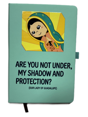 Uplifting Lil Saints Notebook A5 Hardcover Prayer Journal Lined for Bible Study & Daily Faith Notes – Our Lady Of Guadalupe(Turquoise)
