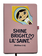 Uplifting Lil Saints Notebook A5 Hardcover Prayer Journal Lined for Bible Study & Daily Faith Notes