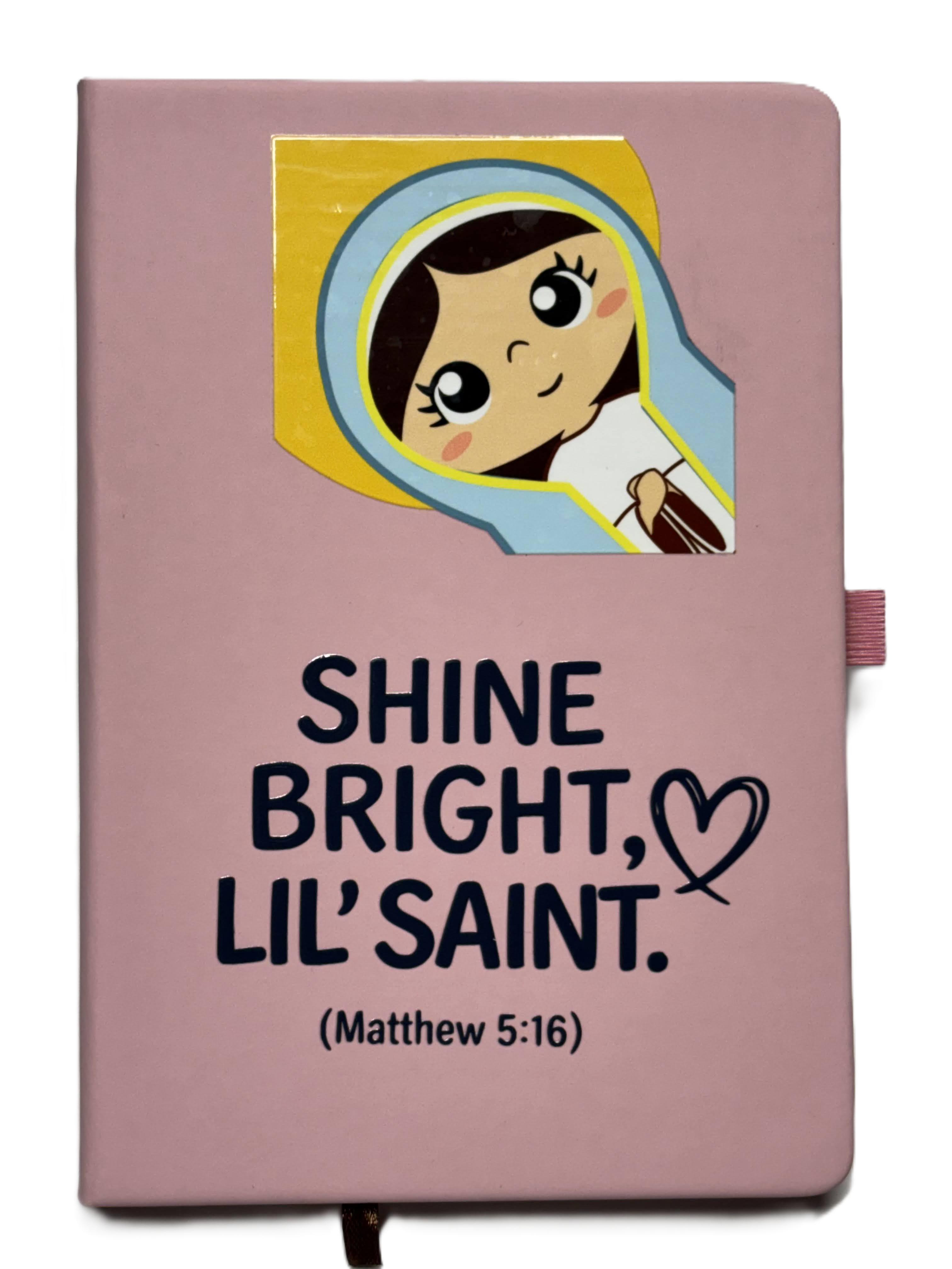 Uplifting Lil Saints Notebook A5 Hardcover Prayer Journal Lined for Bible Study & Daily Faith Notes