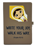 Uplifting Lil Saints Notebook A5 Hardcover Prayer Journal Lined for Bible Study & Daily Faith Notes