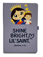 Uplifting Lil Saints Notebook A5 Hardcover Prayer Journal Lined for Bible Study & Daily Faith Notes