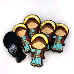 Bundle of Joy: 6pcs Shoe Charm.  Soft touch Uplifting Lil Saints PVC shoe charm Bulk – Mary Magdalene