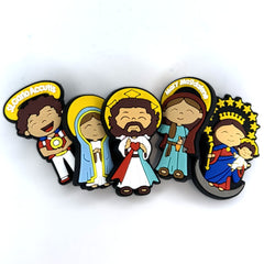 Bundle of Joy: 6pcs Shoe Charm.  Soft touch Uplifting Lil Saints PVC shoe charm Bulk – All 5 Saints Bundle (1 of each Lil Saint)