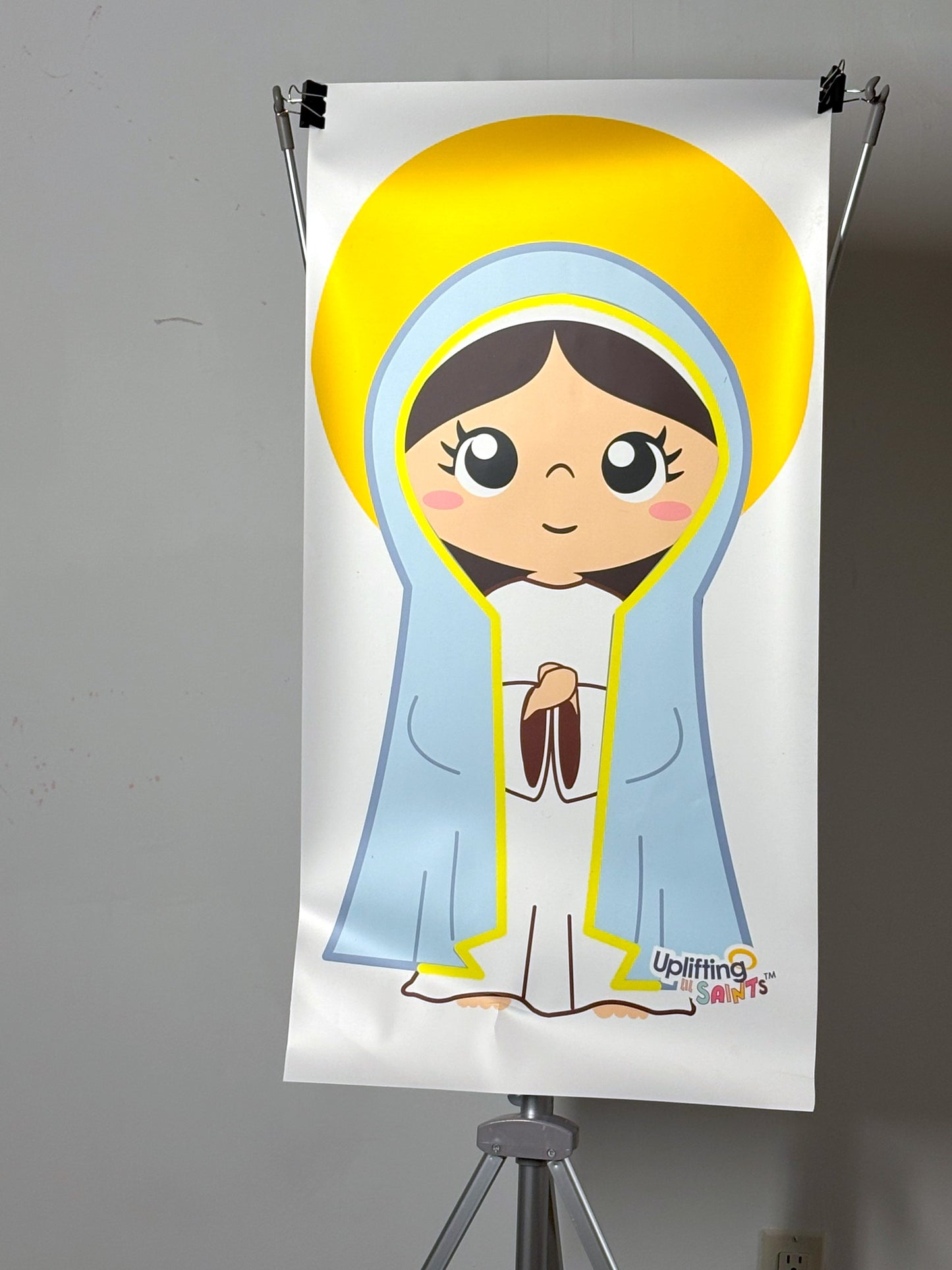 Uplifting Lil Saints Catholic Saint Print Poster 3ft tall