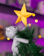 Uplifting Meowy Christmas Tree Topper
