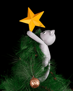 Uplifting Meowy Christmas Tree Topper