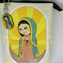 Telescopic Pencil bag canvas with Zipper, Uplifting Lil – Our Lady of Guadalupe