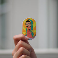 Uplifting Lil Saints Sticker (Pick your Favorite) (2.5 Inch Tall) – Our Lady of Guadalupe