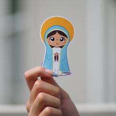 Uplifting Lil Saints Sticker (3.5 Inches Tall) – Virgin Mary