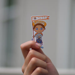 Uplifting Lil Saints Sticker (Pick your Favorite) (2.5 Inch Tall) – St Joan of Arch