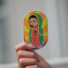 Uplifting Lil Saints Sticker (3.5 Inches Tall) – Our Lady Guadalupe