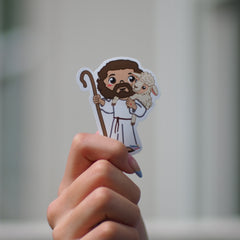 Uplifting Lil Saints Sticker (Pick your Favorite) (2.5 Inch Tall) – Jesus Good Sheperd
