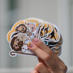 Stickers Uplifting Lil Saints Bundle Pack (2.5 Inches) – 4 of Each of the 35 Upliftiing Lil Saint 140 Pcs Total / 1