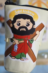 Telescopic Pencil bag canvas with Zipper, Uplifting Lil – St Andrew the Apostle