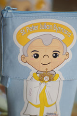 Telescopic Pencil bag canvas with Zipper, Uplifting Lil – St Peter Julian Eymard