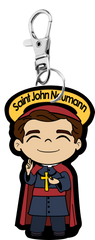 Saint John Neumann Uplifting Lil Saint Keychain.  Soft PVC Small Keychain – Saint John Neumann