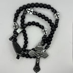 Panacord Rosary — uplifting St Michael the Archangel Medal wooden beads