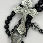 Panacord Rosary — uplifting St Michael the Archangel Medal wooden beads