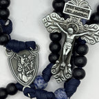 Panacord Rosary — uplifting St Michael the Archangel Medal wooden beads