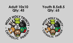 Most Holy Trinity Personalized DFT Sheet, Direct to Film  ready to apply to your very own T-Shirts