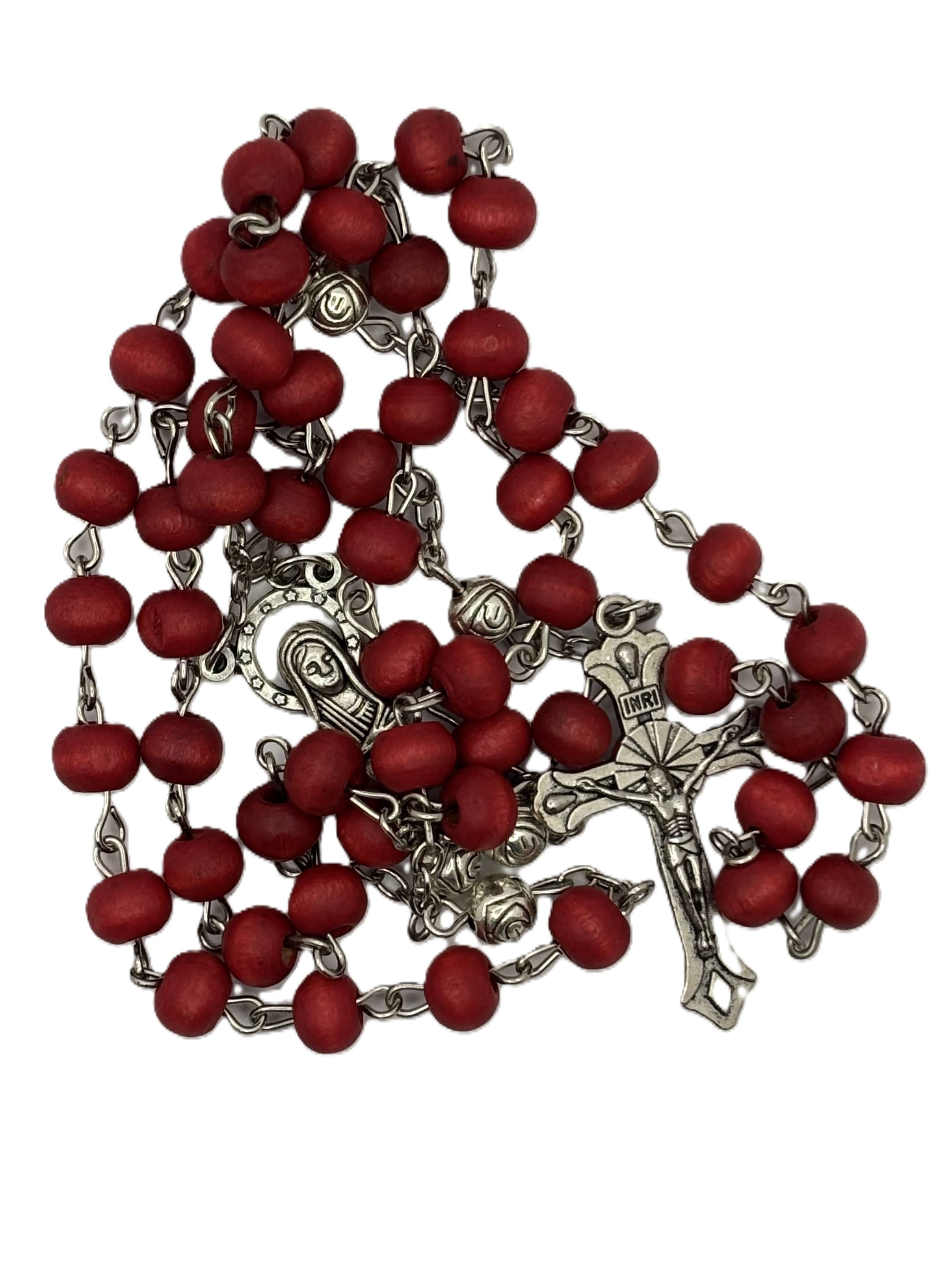 Rosary — uplifting rose‑scented  crafted wooden beads
