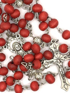 Rosary — uplifting rose‑scented  crafted wooden beads
