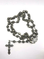 Rosary Uplifting beautifully crafted wood-like Plastic Rose-Shaped Beads