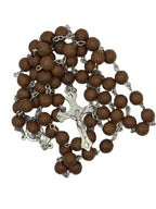 Rosary Uplifting beautifully crafted wood-like Plastic Beads Cross engraved