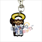 Uplifting Lil Saint Keychain.  Soft PVC Small Keychain