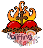 Hearts of Jesus, MAry & Saint Joseph DIGITAL DOWNLOAD UpliftingLilSaints COMBO