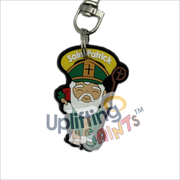 Uplifting Lil Saint Keychain.  Soft PVC Small Keychain