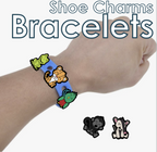 VBS Bracelet perfect for Rainforest Falls. Crocs Style Bracelete.  Soft touch PVC Charms and Silicone Bracelet
