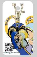 Peronalized Gifts, Bundle of 100 Pcs Keychain of your Personalized Uplifting Lil Saint.  Laser Cut Acrylic