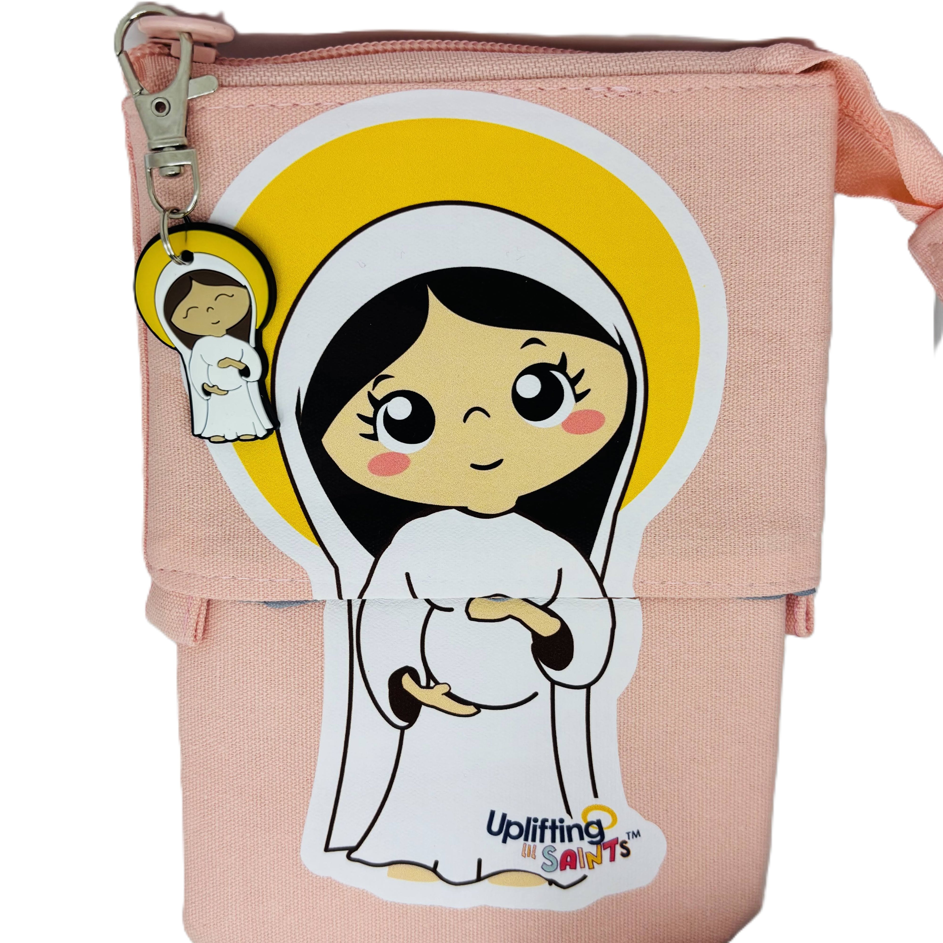 Telescopic Pencil bag canvas with Zipper, Uplifting Lil