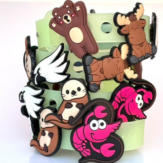 VBS Bracelet perfect for True North. Crocs Style Bracelete.  Soft touch PVC Charms and Silicone Bracelet