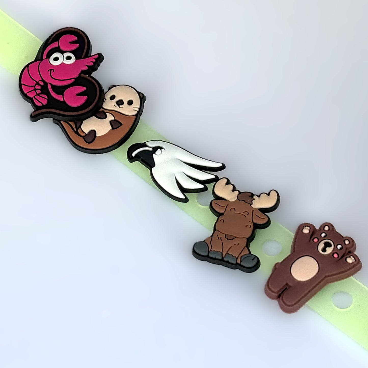 VBS Bracelet perfect for True North. Crocs Style Bracelete.  Soft touch PVC Charms and Silicone Bracelet