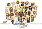 Catholic Saints DIGITAL DOWNLOAD  24 Uplifting Lil Saints combo (Pack # 2)