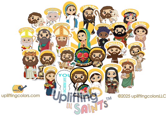 Catholic Saints DIGITAL DOWNLOAD  24 Uplifting Lil Saints combo (Pack # 2)