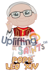 Stickers Uplifting Lil Saints Bundle Pack (2.5 Inches) – Pope Leo XIV / 1
