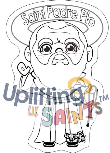 Saint Padre Pio DIGITAL DOWNLOAD UpliftingLilSaints