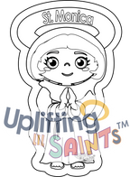 Saint Monica DIGITAL DOWNLOAD UpliftingLilSaints Saint Monica
