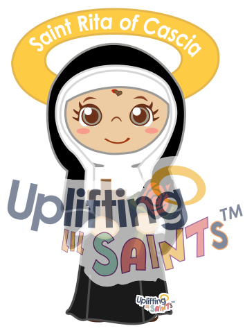 Saint Rita of Cascia DIGITAL DOWNLOAD UpliftingLilSaints