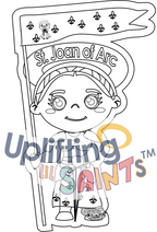 Saint Joan of Arc DIGITAL DOWNLOAD UpliftingLilSaints Saint Joan of Arc