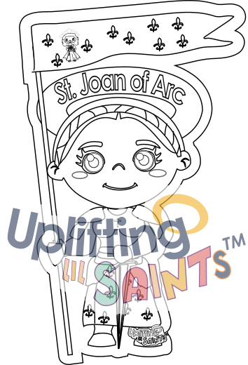 Saint Joan of Arc DIGITAL DOWNLOAD UpliftingLilSaints Saint Joan of Arc