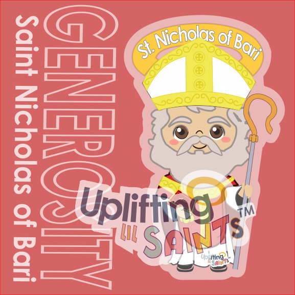 Saint Nicholas of Bari DIGITAL DOWNLOAD UpliftingLilSaints Saint Nicholas of Bari