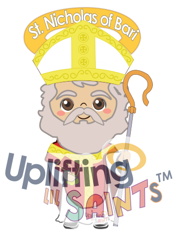 Saint Nicholas of Bari DIGITAL DOWNLOAD UpliftingLilSaints Saint Nicholas of Bari