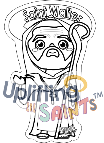 Saint Walter DIGITAL DOWNLOAD UpliftingLilSaints Saint Walter of Pontoise